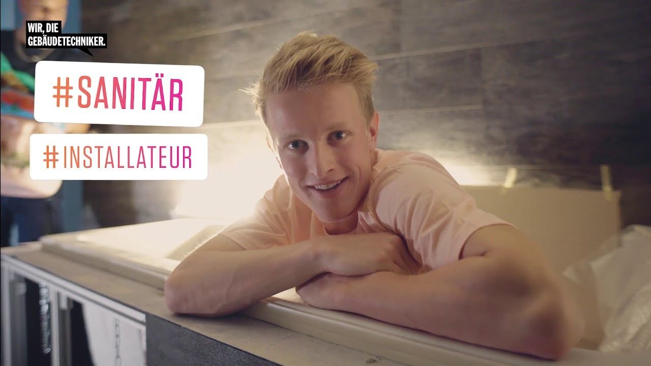 Szene aus dem Berufsvideo Sanitärinstallateur